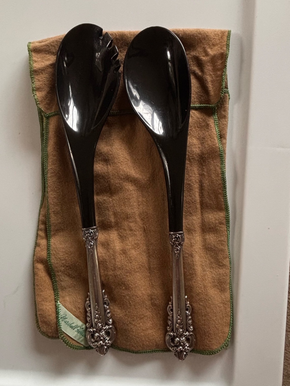 Vintage Royal Danish International Sterling Silver .925 Salad Serving Set MCM
